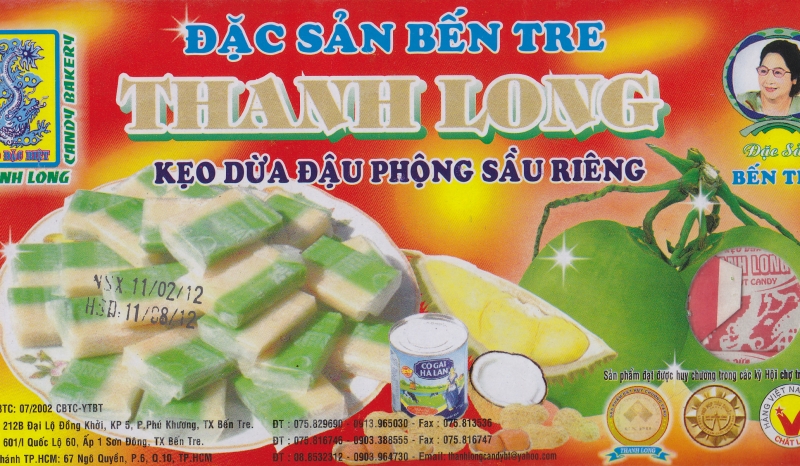 Kẹo dừa đậu phộng - sầu riêng 350gr